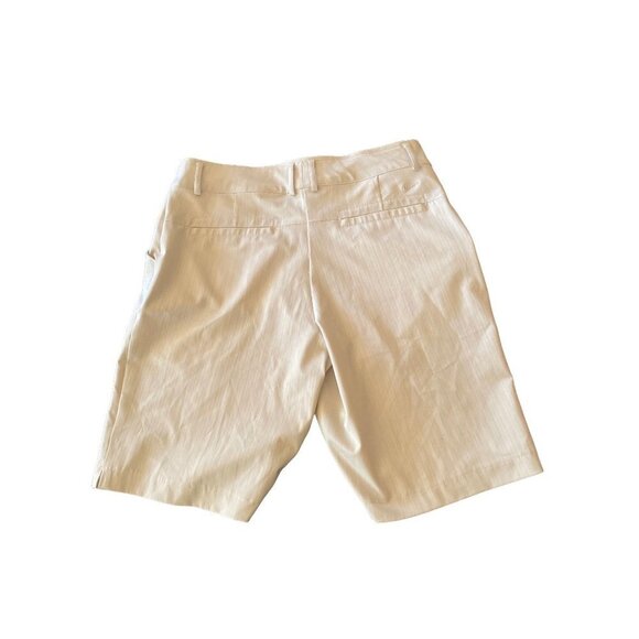 Nike Golf Dri Fit Long Beige Shorts Size 6 - Picture 2 of 7